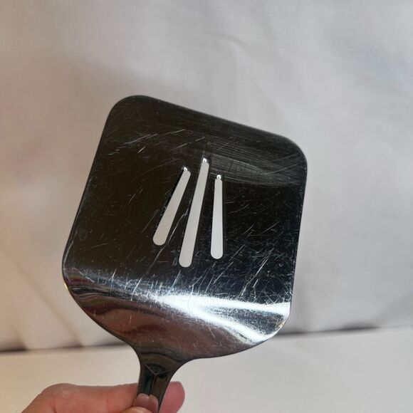 Oneida 18/8 Stainless Steel Slotted Spatula Turner Server Flipper 9.5" - Picture 4 of 8